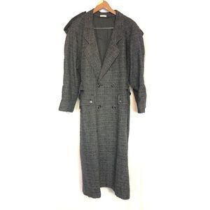 Barrage L vintage long wool trench 80s/90s gray